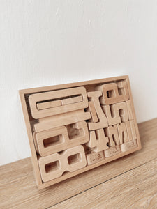 Number Math Blocks with Tray