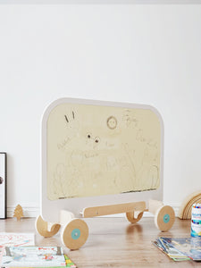 As-Is // 2-Way Bunny Whiteboard & Book Shelf