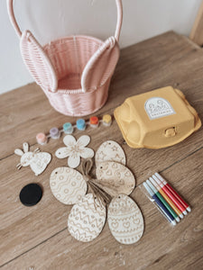 Wooden Eggs Painting Kit