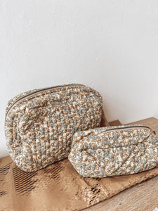 Quilted Toiletry Bag - 2 sizes Available