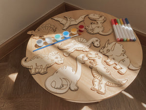 *Back-in-Stock* - Dinosaur Wood-Painting DIY Kit