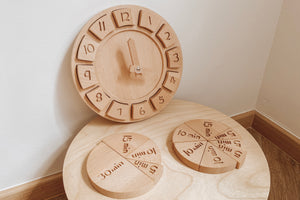 Tell-the-time Learning Clock - Reggio Emilia Inspired Play Set