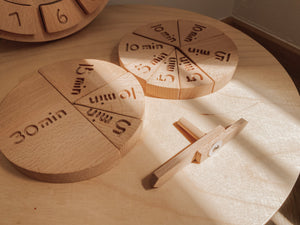 Tell-the-time Learning Clock - Reggio Emilia Inspired Play Set