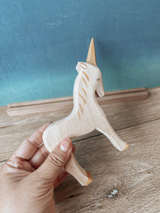 Wooden Toy Figurine - Unicorn