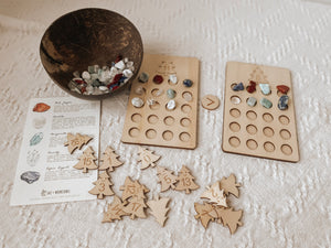 Wood & Crystals Counting Set - In Collaboration with Salt & Moon Stones