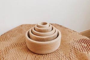 Wooden Sorting Bowls