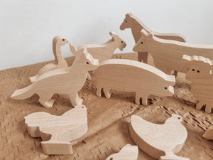 Wooden Farm Animals Set - With Party Packs Option