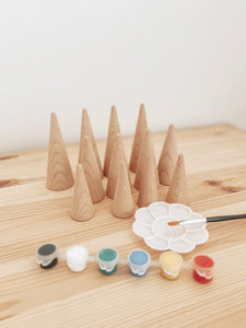 Rainbow Cone Forest Painting Kit
