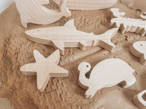 Wooden Sea Animals Set - With Party Packs Option