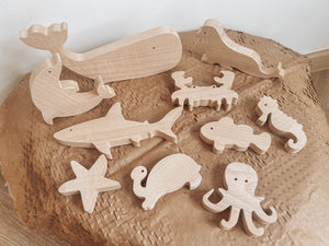 Wooden Sea Animals Set - With Party Packs Option