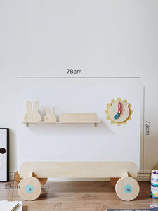 *Ready-Stock* - 2-Way Bunny Whiteboard & Book Shelf