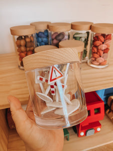 Loose Parts Organisational Acrylic Storage Jars