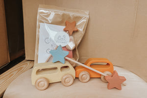Wooden Car & Star Goodie Bags - Available in Sets of Party Packs