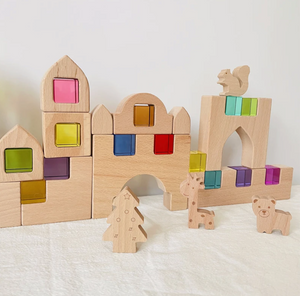 Fairy Tale Blocks Set with Acrylic Cubes